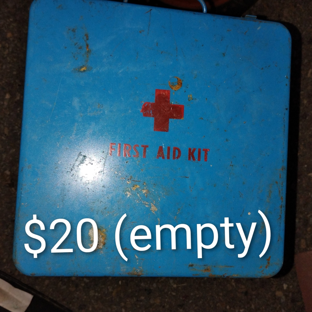 Blue First Aid Kit Box